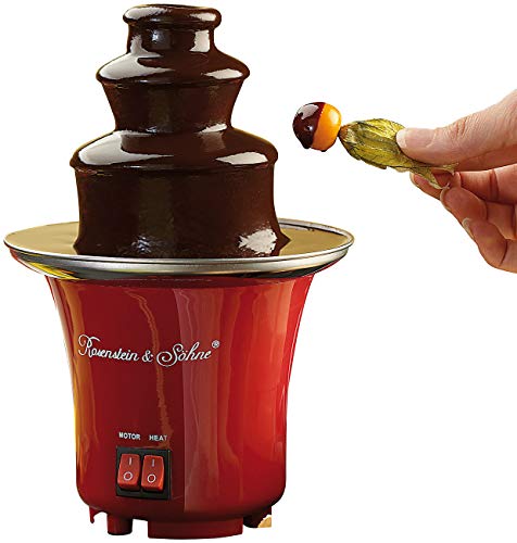 Rosenstein & Söhne Schokoladenbrunnen: Mini-Schokoladen-Brunnen (Mini Schokobrunnen, Schokolade für Schokobrunnen, Zimmerbrunnen)