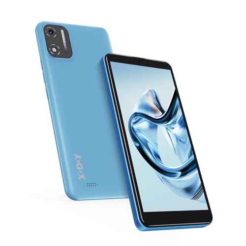 XGODY X32 Handy Ohne Vertrag, 5,5 Zoll Günstig Smartphone 2GB+16GB 128GB Erweiterbar, Octa-Core, Android 14, 4G Dual SIM, 8MP+5MP Kamera, 2850 mAh Akku, Face ID, GPS, Blau