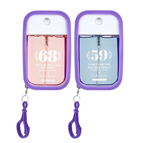 2 Stück Parfüm Bodyspray Damen 48ml Mit Haken,Damendüfte Langanhaltendes Körper Und Haar Fruchtiges Fragrances,Damenparfum Körperspray,Mini Parfümspray für Reisen,Urlaubsreise,Gift for Women