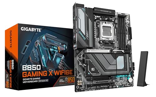 GIGABYTE B850 Gaming X WIFI6E Motherboard - AMD Ryzen 9000 Serie CPUs, 12+2+2 Phasen digitales VRM, bis zu 8200MHz DDR5 (OC), 1xPCIe 5.0 + 2xPCIe 4.0 M.2, 2.5G LAN, WiFi 6E, USB 3.2 Gen 2x2