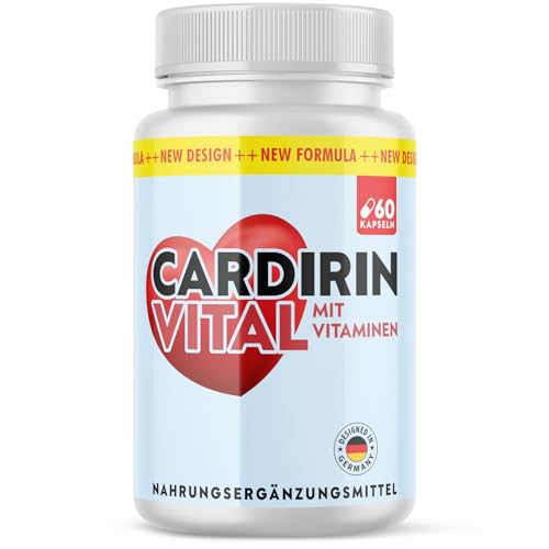 Cardirin Vital Kapseln | Mix aus pflanzlichen Zutaten | für Männer & Frauen | 60 Kapseln Inhalt