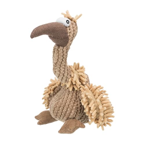 TRIXIE Gustav Geier Plüsch-Hundespielzeug mit Quietscher, 28 cm