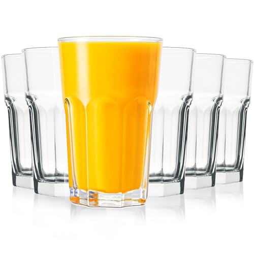 Hochwertige Gläser (12-teiliges Set, 270ml), Trinkgläser, Wassergläser– Perfekt für Latte Macchiato, Wasser, Saft