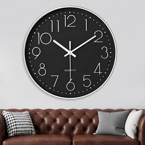 ZOVRIXIA Wanduhr, 20cm Wanduhr Modern Quarz Ohne Tickgeräusche