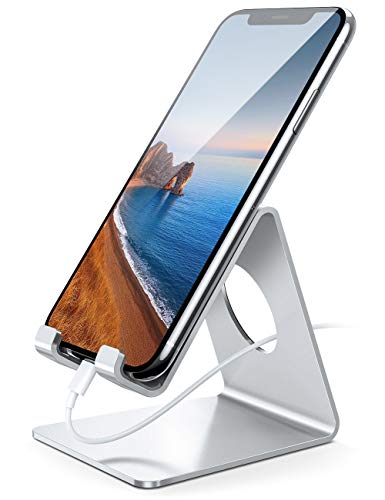 Handy Ständer, Lamicall Handy Halterung - Handyhalterung, Halter für iPhone 17 16 15 14 Pro Max Plus, SE, 13 12 Pro Max Mini, 11 Pro, Xs Max, X, XR, 8, 7, Samsung S24, Huawei, Schreibtisch, Smartphone