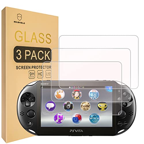 Mr.Shield [3-PACK] Designed For Sony PS Vita 2000 / Sony PlayStation Vita PSV 2000-Max [Tempered Glass] Screen Protector
