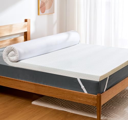 PERLECARE Topper 90x200cm - 5cm Höhe Hart Matratzentopper, H2&H3 Härtegrade Gel Kaltschaum mit Bambus Matratzenbezug, Öko-TEX® Zertifiziert Matratzen Topper für Boxspringbett und Schlafsofa
