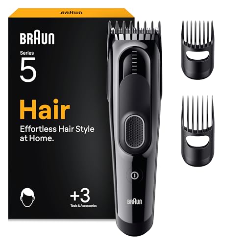 Braun Haarschneider Series 5, Haarschneidemaschine Herren, HC5530, Schwarz