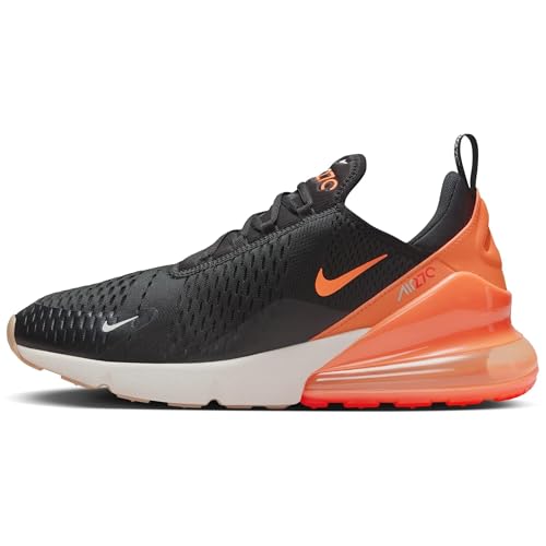 NIKE Air Max 270 Herren Sneaker Sneaker, Black Total Orange, 42 EU