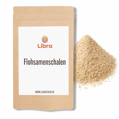 Libra 1kg Flohsamenschalen | gemahlen | naturbelassen | Mehlersatz | Top Qualität | LIBRA FOOD