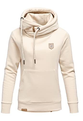 REPUBLIX Damen Kapuzenpullover Sweatjacke Pullover Hoodie Sweatshirt RD-001 Beige M