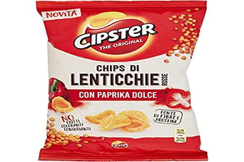 Cipster Paprika rote Linsen, ikonische Form und knuspriger Geschmack, 80 g