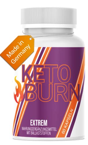 HelloNutrition® KETO BURN EXTREM mit Glucomannan & Cranberry -30 Tage Kur - 2 Kapseln täglich - STOFFWECHSEL - Erfolg, schnell & stark - endlich für Frauen & Männer mit hochwertige Inhaltsstoffe