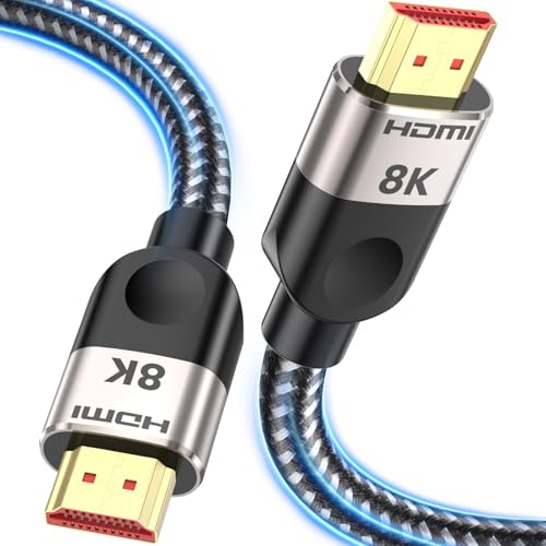 Southlight 10K 8K HDMI 2.1 Kabel 3 Meter [8K@60Hz, 4K@120Hz 144Hz, 48Gbps] Ultra High Speed eARC HDCP 2.2&2.3 DTS:X Dynamische HDR Dolby Atmos Kompatibel mit Soundbar/PS2/PS5/Xbox/Roku TV