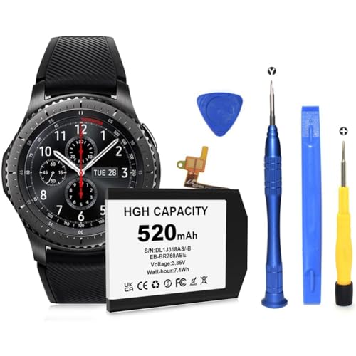 [520mAh] Akku für Samsung Gear S3 Frontier, Gear S3 Classic 3,85 V Akku SM-R760, R770, R765 EB-BR760ABE GH43-04699A mit professionellen Reparaturwerkzeug-Kits