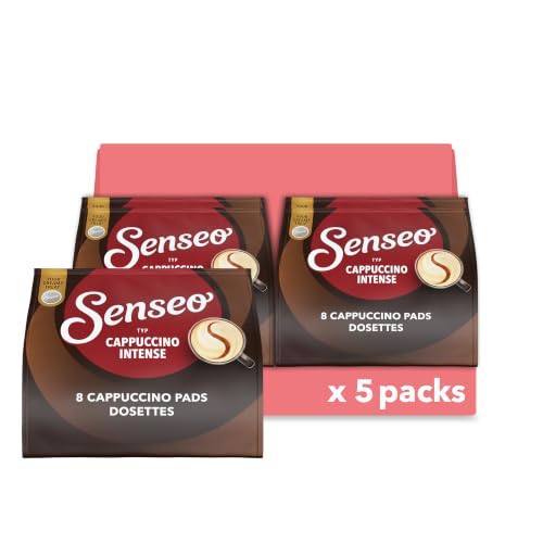 Senseo Pads Morgen Cappuccino Intense, 5 x 8 Getränke, 40 Kaffeepads (Verpackungsdesign kann abweichen)