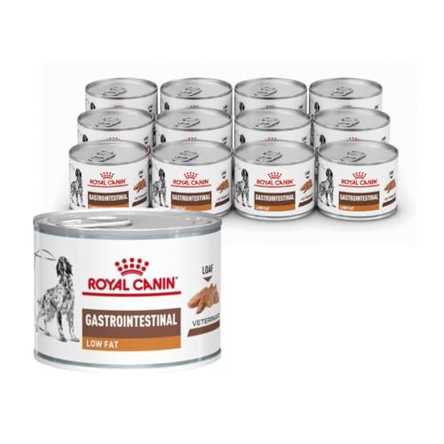 Royal Canin Gastrointestinal Low Fat Mousse | 12 x 200 g | Diät-Alleinfuttermittel für ausgewachsene Hunde | Kann zur Unterstützung Einer gesunden Verdauung beitragen