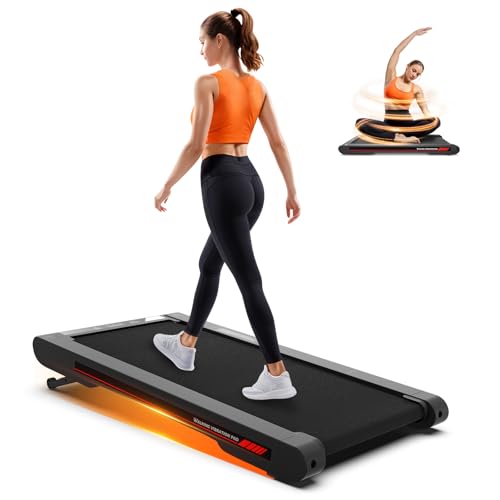 Sperax 3 in 1 Walking Vibration Pad für Laufband für Zuhause mit App 0.3-6km/h den Heim, und Walking Vibration Pad Bürogebrauch und Fernbedienung Vibration für Zuhause und Büro (Rot-Schwarz)