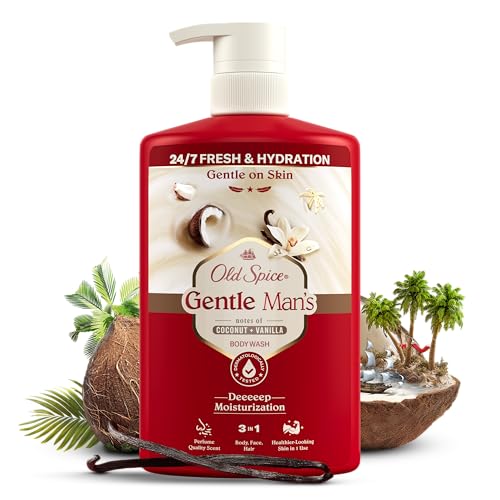 Old Spice Super Coconut + Vanilla 3-in-1 Duschgel & Shampoo Für Männer 800ml, Körper-Haar-Gesicht Reinigung, 24/7 Frische & Hydration*, Sanft Zur Haut, Duftqualität, *Frisch Bei Täglicher Anwendung