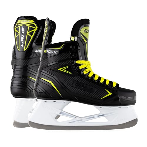 Graf Schlittschuhe G105X Schwarz Gelb Eishockey (35)