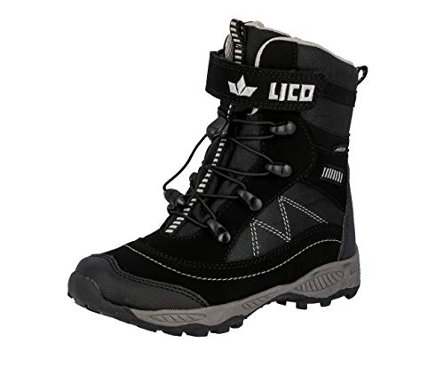 Lico Unisex Kinder Sundsvall Vs Schneestiefel, Schwarz Grau, 39 EU