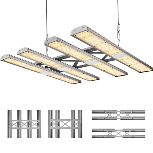 Maoligo LED Grow Lampe X-Space 3200 Flexible Modular Plant Lamp for Different Size Grow Tents, 2,85 umol/J Vollspektrum Grow Light Dimmbare Daisy Chain Wachstumslampe für Gemüse Blume