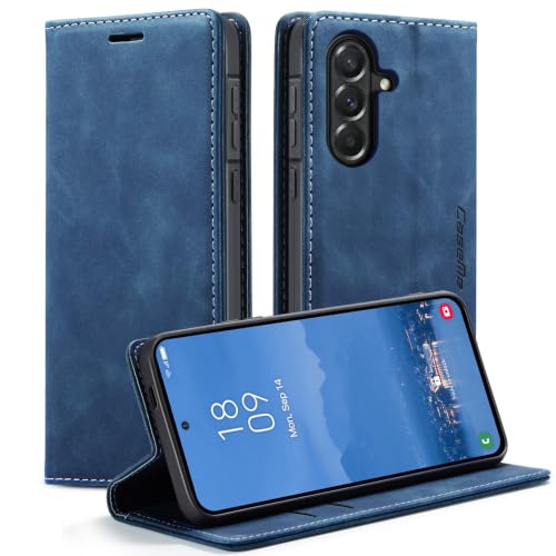 KZB für Samsung Galaxy A57 5G Hülle, Magnet Leder Klapphülle Stoßfest