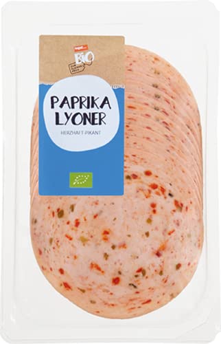 tegut… Bio Paprika-Lyoner aus Schweinefleisch, 80 g