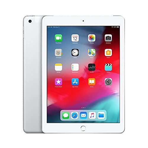 Apple iPad 9.7 (6. Gen) 32GB Wi-Fi + Cellular - Silber - Entriegelte (Generalüberholt)