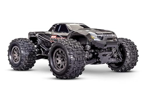 TRAXXAS Mini Maxx 4WD Brushless BL-2S RTR 1:12 Monster Truck schwarz mit Akku + 2A USB/C-Lader