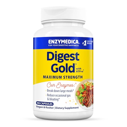 Enzymedica, Digest Gold mit atpro, Hohe Potenz Enzyme für optimale Verdauung Unterstützung, No Model, 1