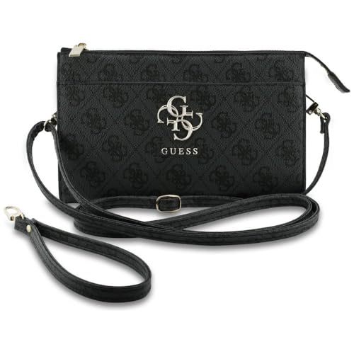 CG MOBILE Guess 4G Clutch-Handytasche mit großem Logo (Schwarz)