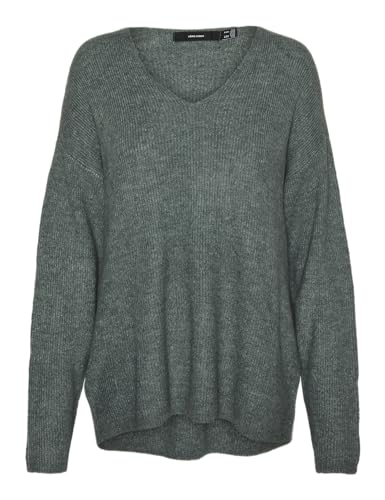 VERO MODA VMCREWLEFILE LS V-Neck Blouse NOOS