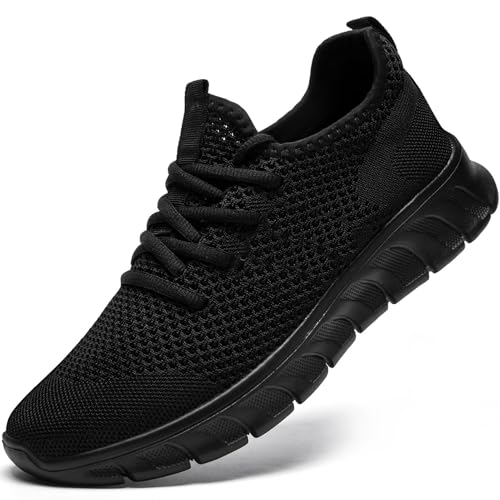 Damyuan Sneaker Herren Schuhe Laufschuhe Sportschuhe Turnschuhe schwarz Wanderschuhe atmungsaktiv leichte männer Tennisschuhe Freizeit Outdoor Fitnessschuhe 44