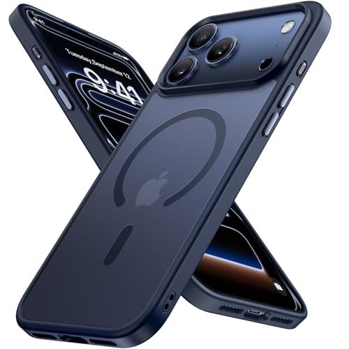 Miracase für iPhone 17 Pro Hülle für Magsafe [TOP Militärschutz & Magnetkraft] Stoßfest Kratzfest mit Samtiger Haptik Extrem Langlebig Handyhülle für iPhone 17 Pro 6,3