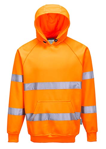Portwest Warnschutz-Kapuzen-Sweat-Shirt, Größe: L, Farbe: Orange, B304ORRL