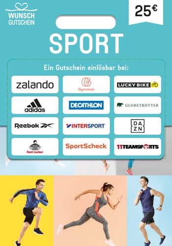 SPORT GUTSCHEIN - Geschenkidee für Sportfans - für Deutschland - per Post (nicht für Amazon einlösbar)