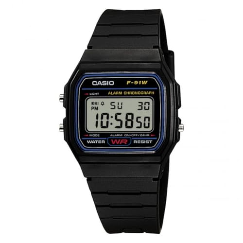 Casio Digital F-91W-1YEG, Schwarz