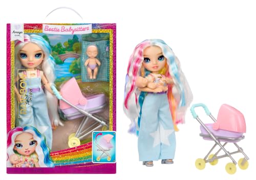 Rainbow High Junior High Bestie Babysitters – Amaya Raine, 23 cm Modepuppe
