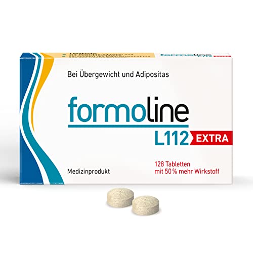 formoline L112 EXTRA | Extra starker Kalorienmagnet zum Abnehmen | 128 Tabletten | Einzigartiger Wirk-Ballaststoff L112 | Deutsches Qualitätsprodukt | Natürlicher Ursprung