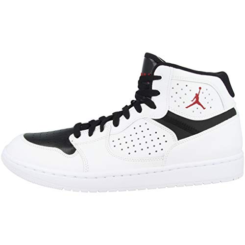 Jordan Herren Sneakers, White/Gym Red-Black, 44.5 EU