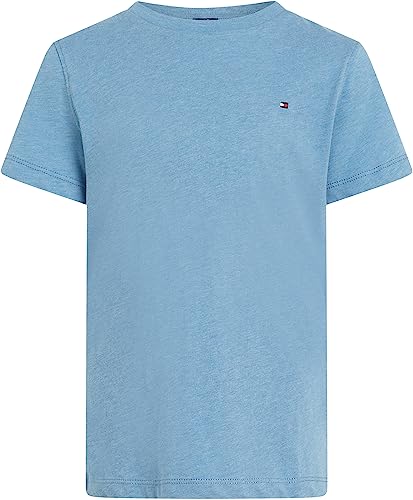 Tommy Hilfiger Jungen Boys Basic Cn Knit S/S Kb0kb04140 Kurzarm Strickoberteile, Blau (Dark Allure Heather), 14 Jahre EU