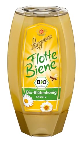 Langnese Flotte Biene Bio-Blütenhonig cremig, 250g