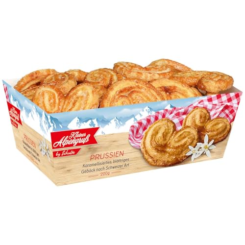 Schulte Feingebäck Prussien Alpengruß 220 g Blätterteiggebäck + Hagelzucker