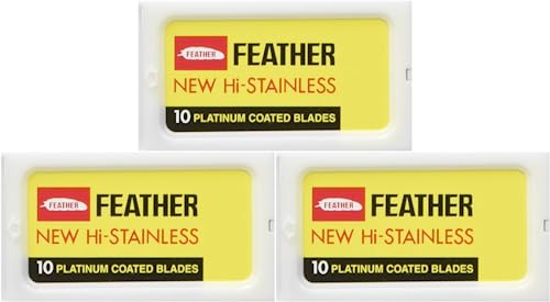 Feather - 30 Rasierklingen mit doppeltem Strang