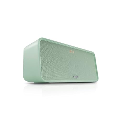 Teufel BOOMSTER 4 Robuster Bluetooth Lautsprecher mit 2.1-Stereo-System Soundsystem DAB+ und FM-RDS-Radio, bis 23 Std. Akku, Schutz vor Strahlwasser nach IPX5-Norm, USB-C - Mint Green