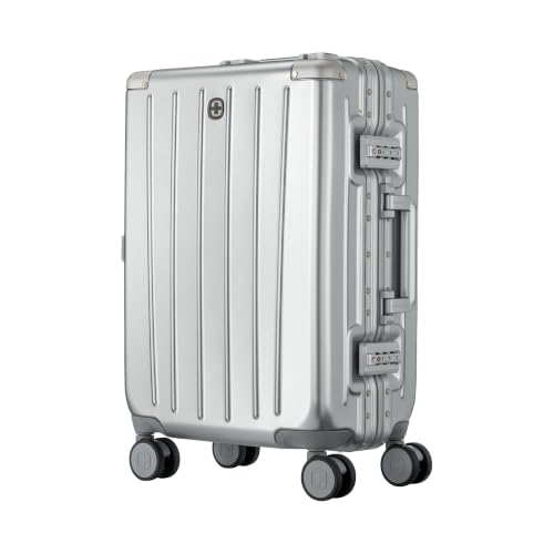 WENGER Loady S Handgepäck Koffer, 28 l Hartschalenkoffer, Silber