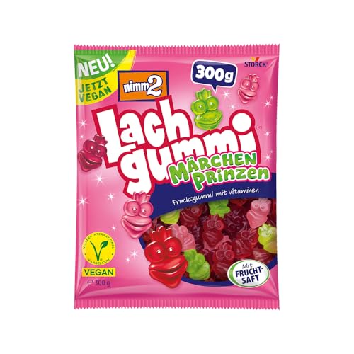 nimm2 Lachgummi Märchenprinzen – 1 x 300g – Vegetarisches Fruchtgummi mit Fruchtsaft und Vitaminen