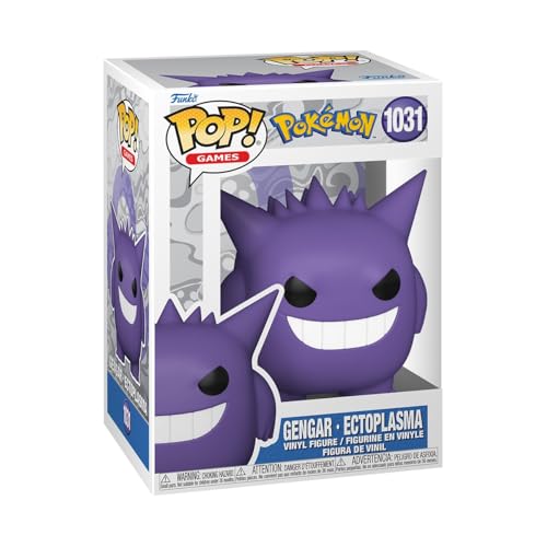 Funko Pop! Games: Pokemon - Gengar - Vinyl-Sammelfigur - Geschenkidee - Offizielle Handelswaren - Spielzeug Für Kinder und Erwachsene - Video Games Fans - Modellfigur Für Sammler und Display