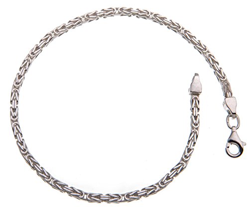 Silberketten Store Königskette Armband - 2,2mm Breite - Länge 17cm - echt 925 Silber